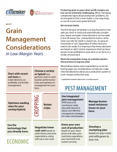 A4137 - Grain Management Considerations in Low-Margin Years